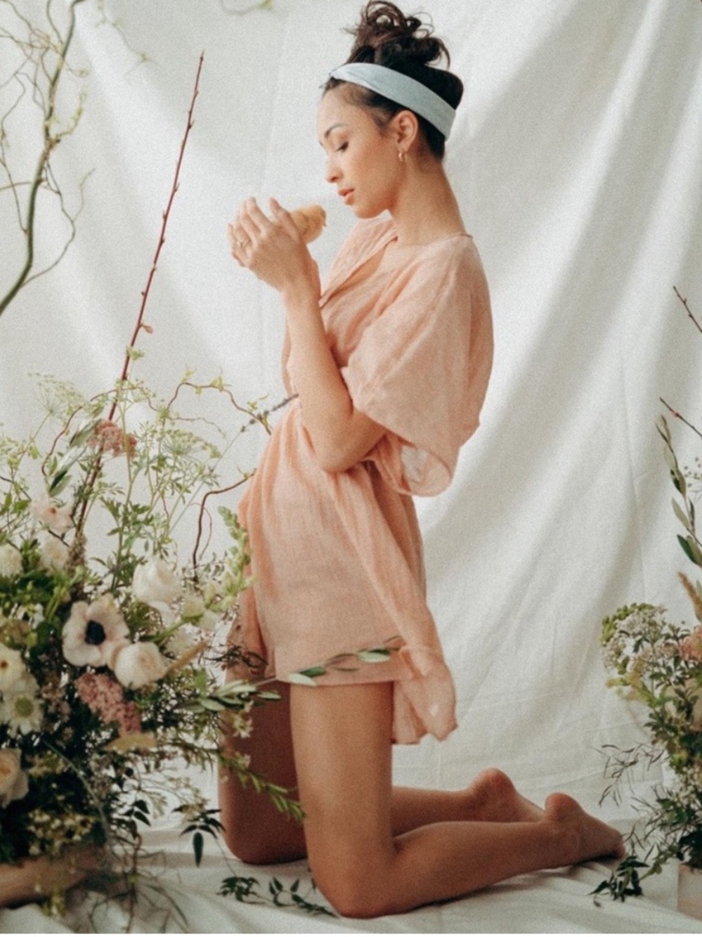 Albion fit swim cover-up in Blush size small